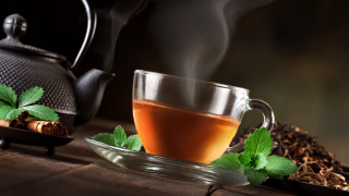 Tea teapot mint plate table - a cup of tea free wallpaper