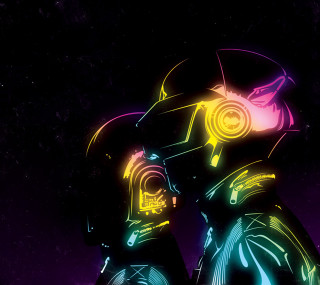 Neon man space cyberpunk astronaut - his face free wallpaper