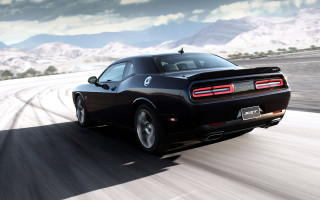 Black sports car mountains clouds 2 - digital free wallpaper