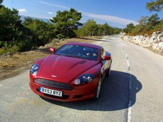 Red car forest hill mountain - david imms free wallpaper