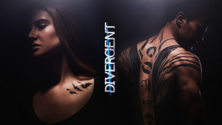 Tattooed man woman opposite facing - opposite free wallpaper
