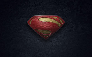 Superman logo dark background red 4 - the bottom half of the image free wallpaper