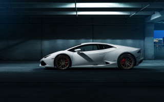 White sports car parking garage 4 - a parking garage free wallpaper