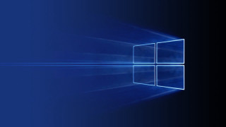 Blue background window light shining 2 - a window in the middle of it free wallpaper
