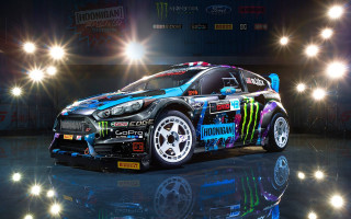 Car neon reflection space fireworks - a reflective surface free wallpaper
