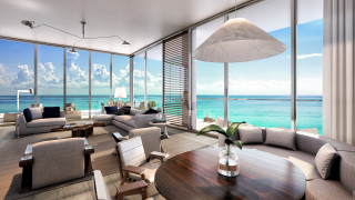 Living room ocean view couch 4 - a couch free wallpaper