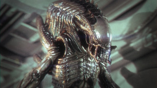 Alien creature room light metal - beeple free wallpaper