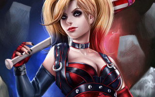 Cosplay woman weapon red black - outfit free wallpaper