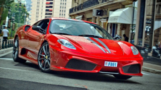 Red sports car cityscape tokyo 2 - vibrant color free wallpaper