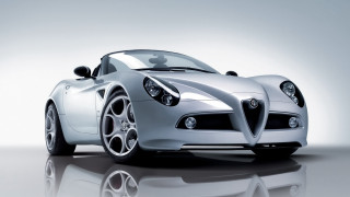 Silver sports car reflection white - alesso baldovinetti free wallpaper