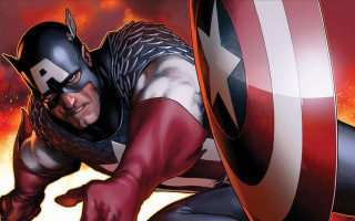 Captain america man shield fireball - marvel comic free wallpaper