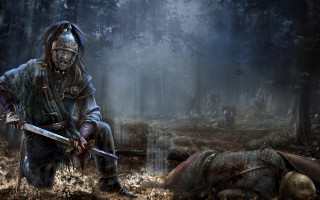 Epic fantasy armor sword forest 2 - dead free wallpaper