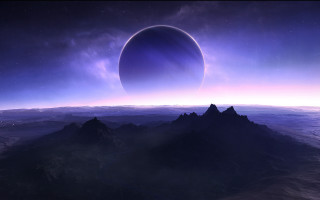 Distant planet star background matte 3 - a distant planet free wallpaper