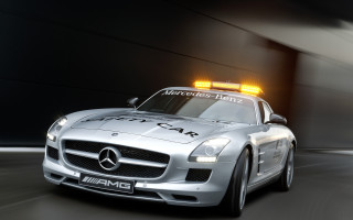 Mercedes sls amg police speeding - excessivism free wallpaper