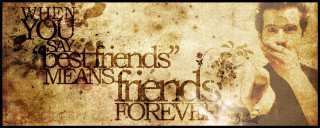 Man hand face words written - friend free wallpaper