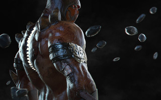 Man largearm ring chain underwater - his neck free wallpaper