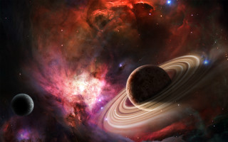 Bright planetary skyfire moonstars matte - a. hardy free wallpaper
