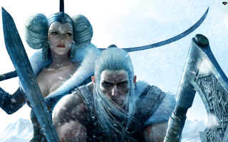 Snow swords blood epic fantasy - cedric peyravernay free wallpaper