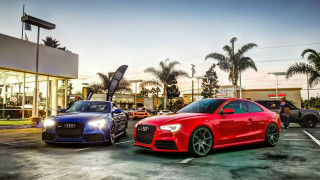 Two cars parking lot palm - elbridge ayer burbank free wallpaper