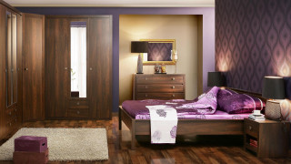 Bedroom dresser mirror purple wall - dresser free wallpaper