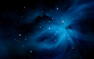 Blue black stars swirling planet - white star free wallpaper