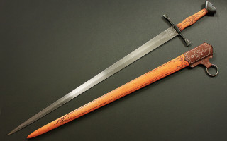 Two knives wooden handles metal - an zhengwen free wallpaper