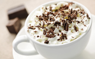 Chocolate whipped cream saucer moon - cream free wallpaper