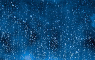 Blue water drops sky night - blue free wallpaper