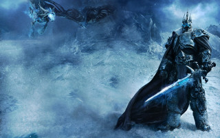 Man suit sword snow dragon - a black suit free wallpaper