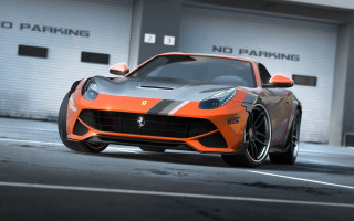 Sports car garage no parking - sign free wallpaper