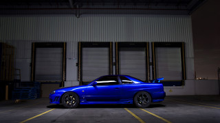 Blue car parking lot building 8 - closed free wallpaper