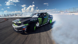 Monster truck smoke tilt shift - a monster truck free wallpaper