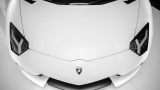 White sports car black hood 3 - neoism free wallpaper