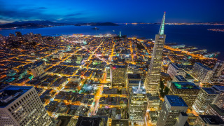 City night tower water ferris - a city free wallpaper