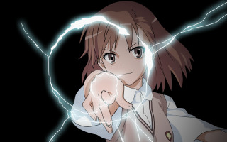 Lightning gesture energetic manga glow - the dark sky free wallpaper