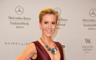 Woman red dress smiling fashion - bettina heinenayech free wallpaper