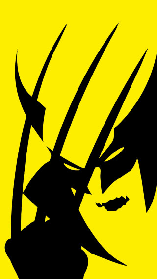 Black yellow woman horns bow - pop art free wallpaper