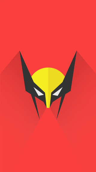 Red background yellow black face - free bird wallpaper