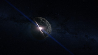 Space object bright light dark - center free wallpaper