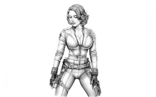 Futuristic woman suit gloves figurative - a futuristic suit free wallpaper