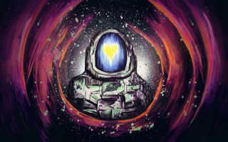 Spaceman star cosmic space art - dr. atl free wallpaper