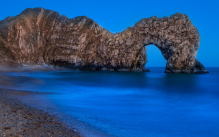 Ocean rock formation beach sky 2 - near free wallpaper for desktop