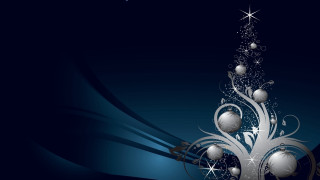 Christmas tree ornaments blue stars - star and swirls free wallpaper
