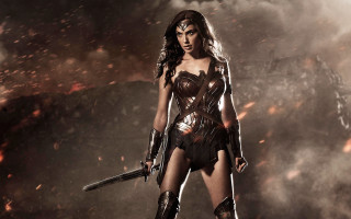Woman costume sword gun action - feminist free wallpaper
