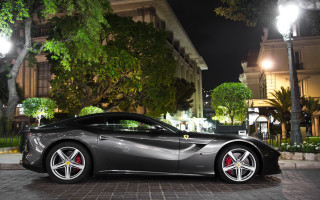 Silver sports car brick road 4 - a brick road free wallpaper