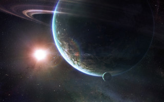 Planet ring star background space 3 - a ring free wallpaper for desktop