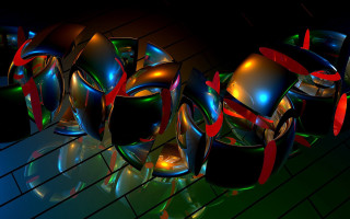 Shiny armor glowing eyes red - shiny free wallpaper