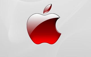 Apple logo red apple side - a red apple free wallpaper