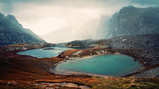 Mountain lake clouds city lights - ferenc joachim free wallpaper