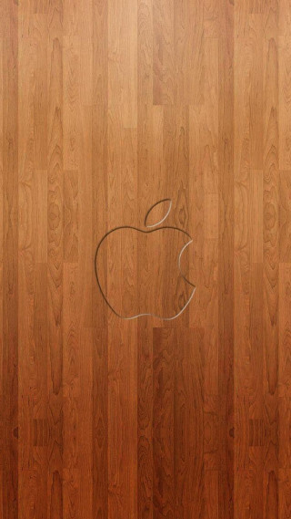 Wooden floor apple logo scissors - a apple logo free wallpaper